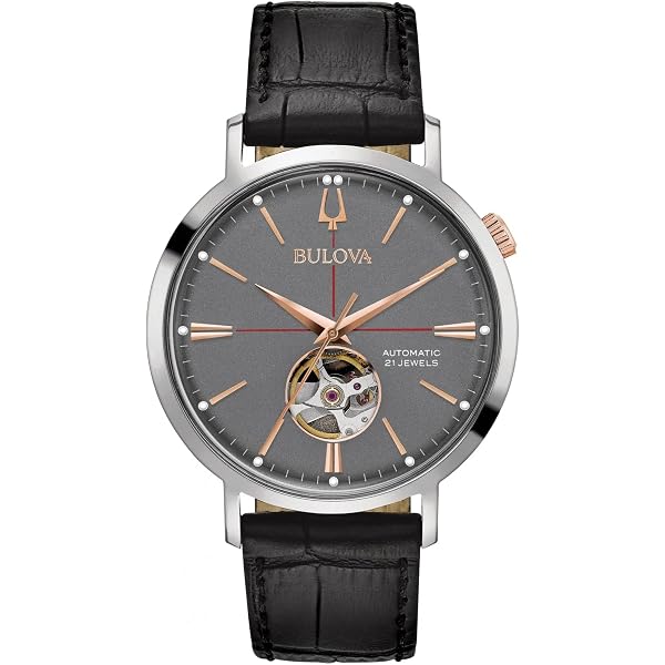Amazon.com: Bulova Men's Classic Wilton Brown Leather Strap Watch